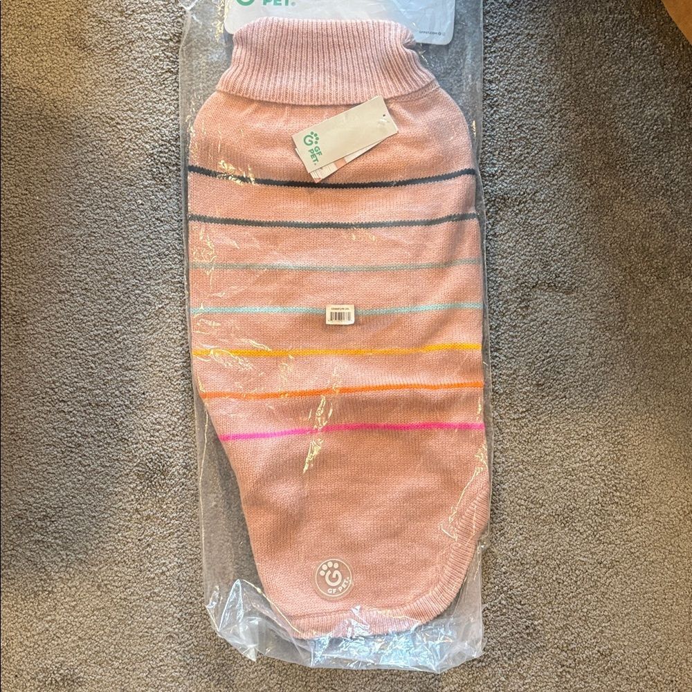 NWT GF Pet Striped Pink Dog Sweater. Size 2XL
